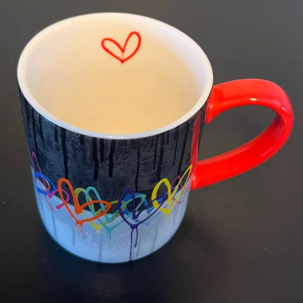 Lang BLEEDING HEARTS / LOVE WALL Ceramic Mug w/ Mural Artwork by James Goldcrown - Picture 11 of 15